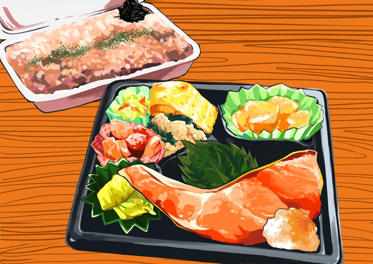 食べ物のイラストお描きします 商用利用OK◎ランチやデザートのグルメを色彩豊かに イメージ2