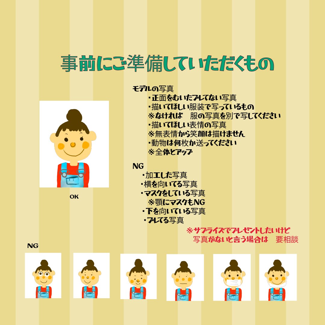 ちょっとふざけた、ゆるかわギョロ目似顔絵描きます 名刺やアイコンに使える！プレゼントにも◎ゆるかわ似顔絵 イメージ8
