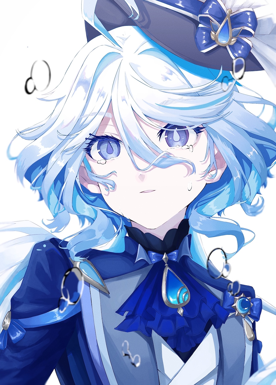 儚くて綺麗なイラストを描きます 背景ありも可能！宝石のような透明感をお届けします イメージ1