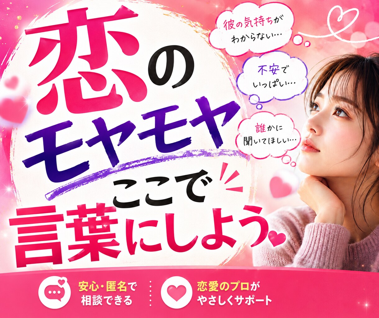 彼を振り向かせる次の一手、一緒に考えます 諦めたくない恋、ひとりで悩まず作戦会議しませんか？ イメージ4