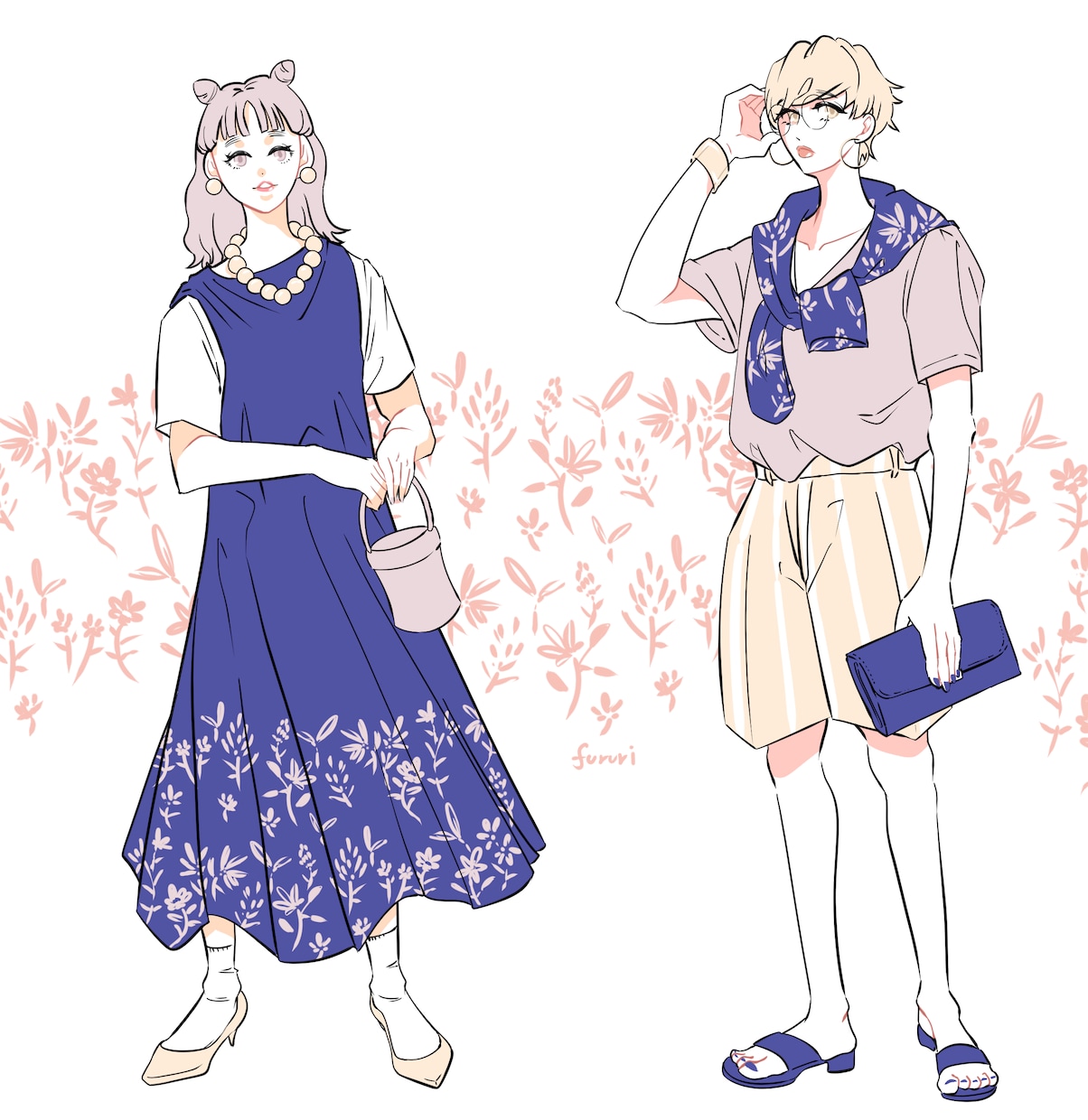 魅力的な女性を描きます カラフルでポップなイラストです！ イメージ2