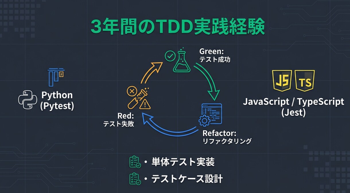 テストコード実装&テスト設計代行します 高品質な成果物を提供します!! イメージ2
