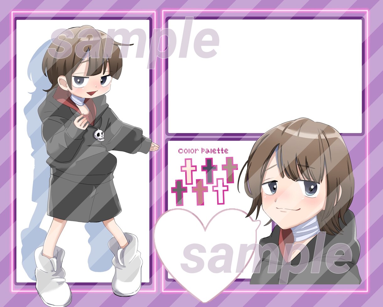 イラスト描きます SNSのアイコンやサムネイルなど幅広くイラストを描きます イメージ3