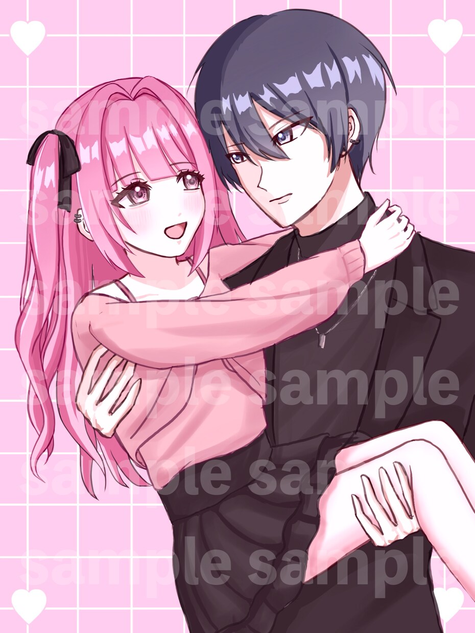 アイコン・夢絵・カプ絵・ペア絵描きます 一次創作・二次創作どちらも可能です。 イメージ5