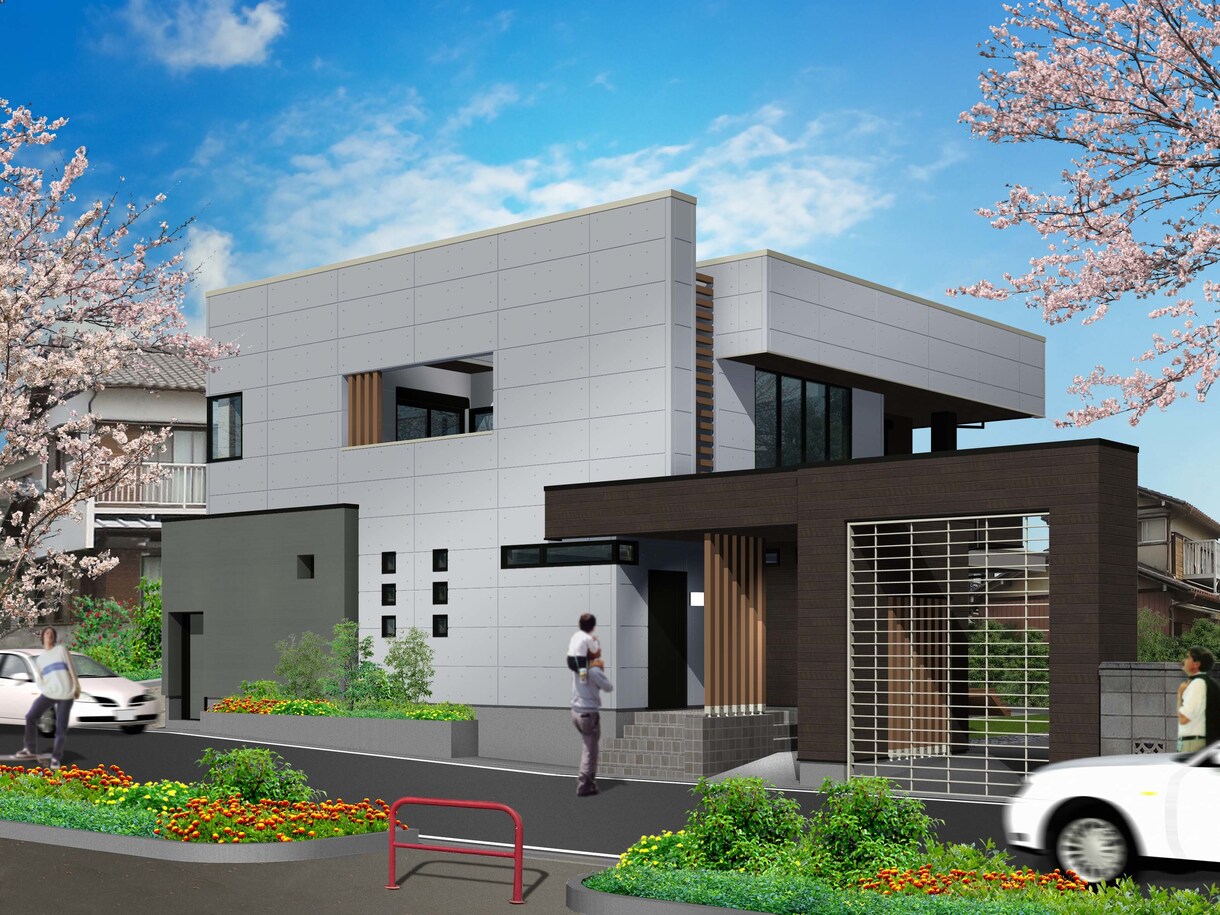 打合せに適した住宅の外観パースを作成します 建築士による実際の品番でのパターン出しに対応します！ イメージ7