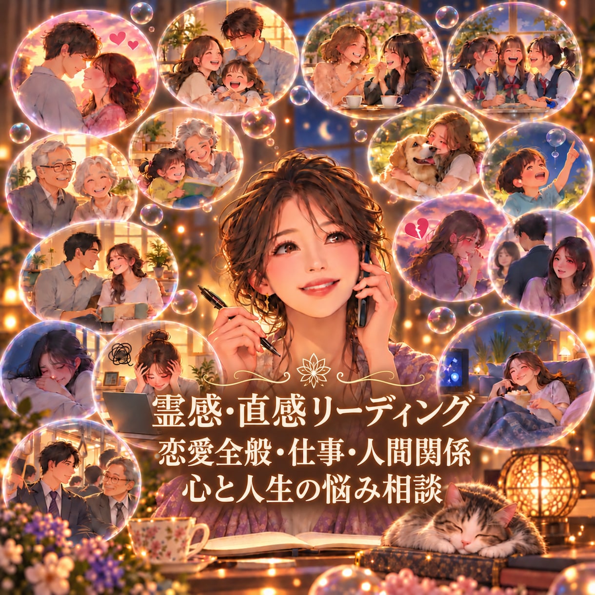 霊感リーディングであなたの心とお悩みに寄り添います どんな小さなことでもぜひ◎前に進み心穏やかに過ごせる日々を。 イメージ1