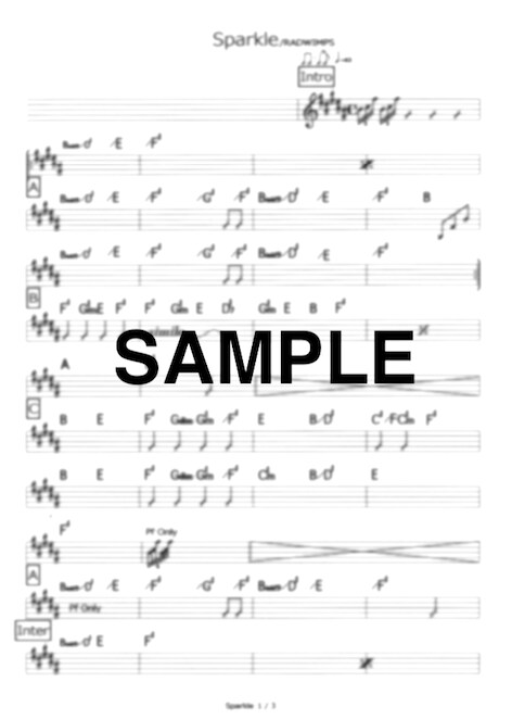 バンドやアーティスト向けの実用的な譜面を作成します オリジナル曲やコピー曲のマスター譜を製作します。 イメージ2