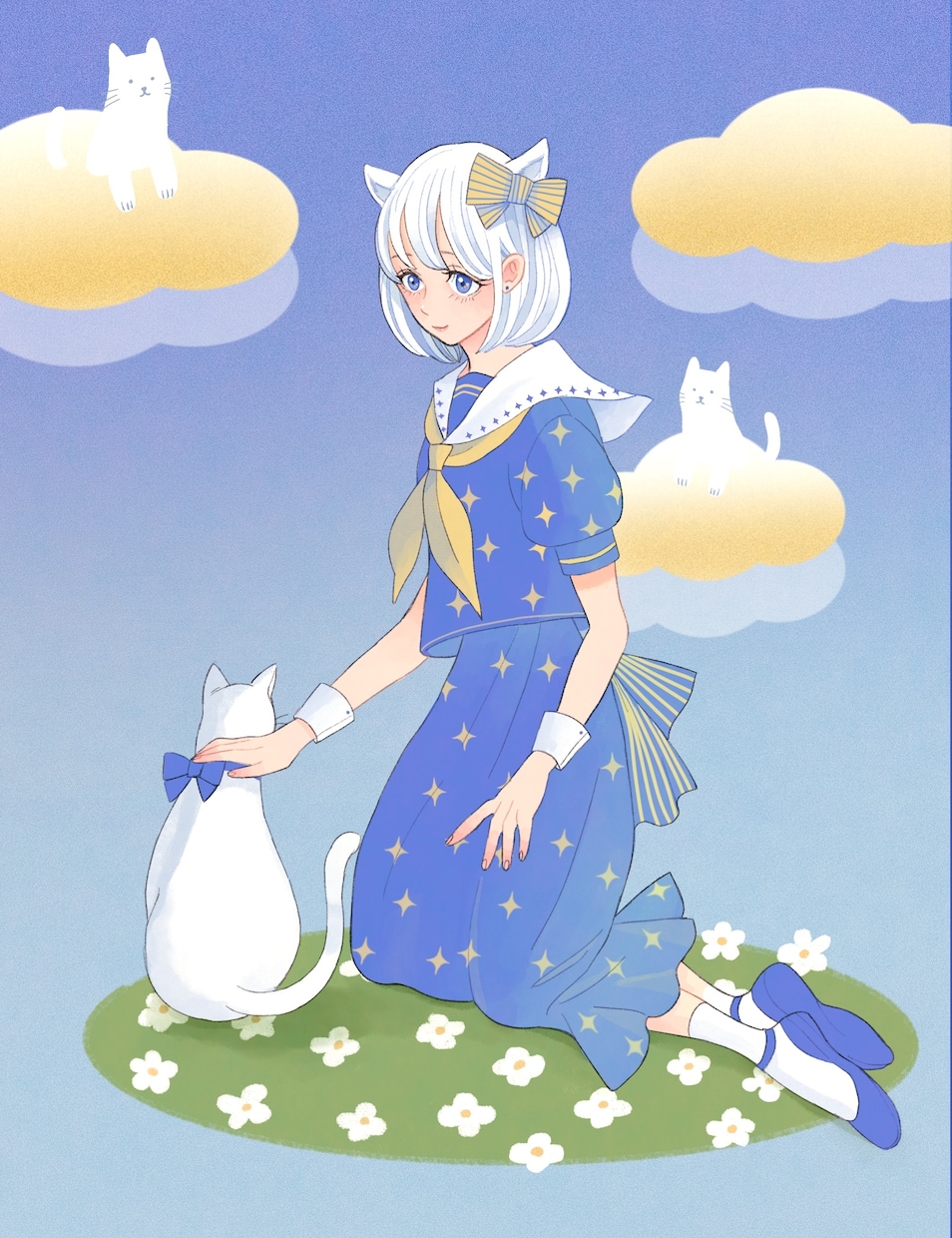 柔らかい雰囲気のイラスト制作します 1枚絵、アイコン、配信イラスト、MV等に使える！ イメージ4