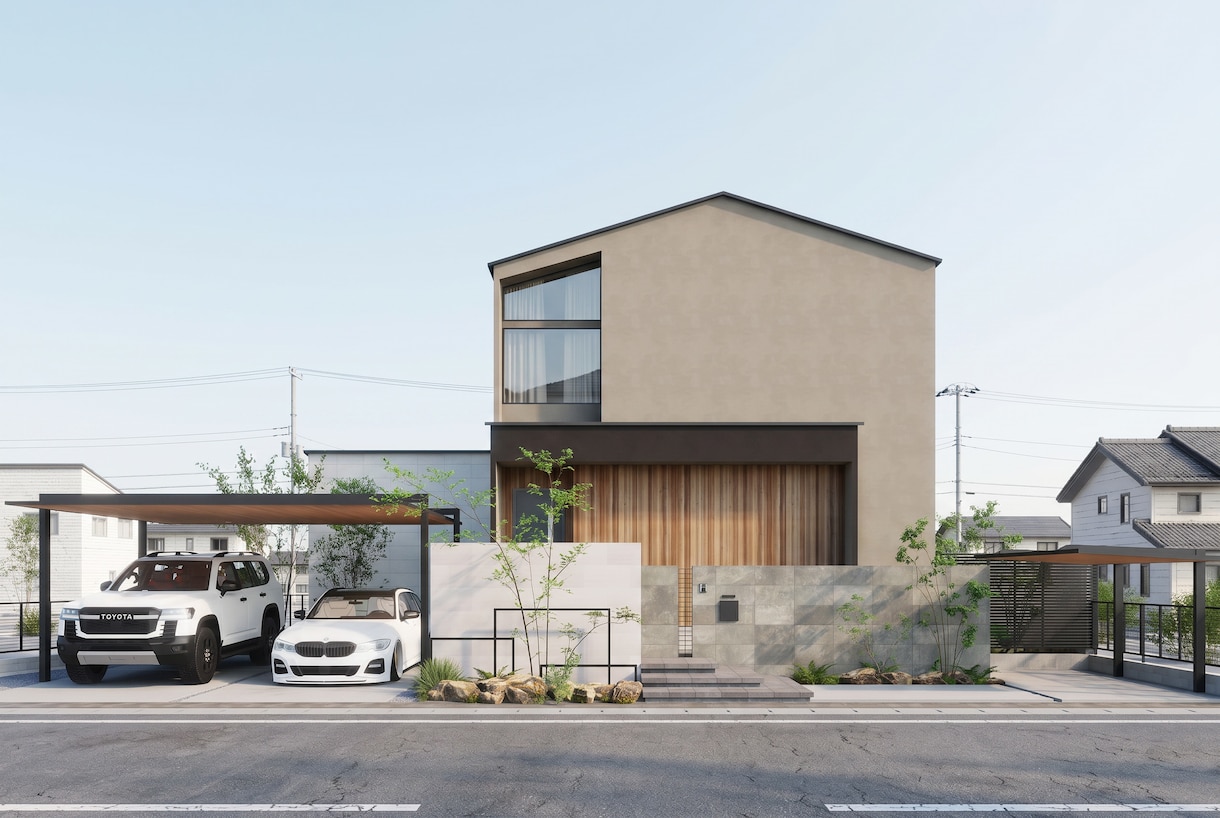 住宅・店舗のフォトリアルな外観パースを制作します 外観CGパース330件超|チーム制・4K・5日納品 イメージ4