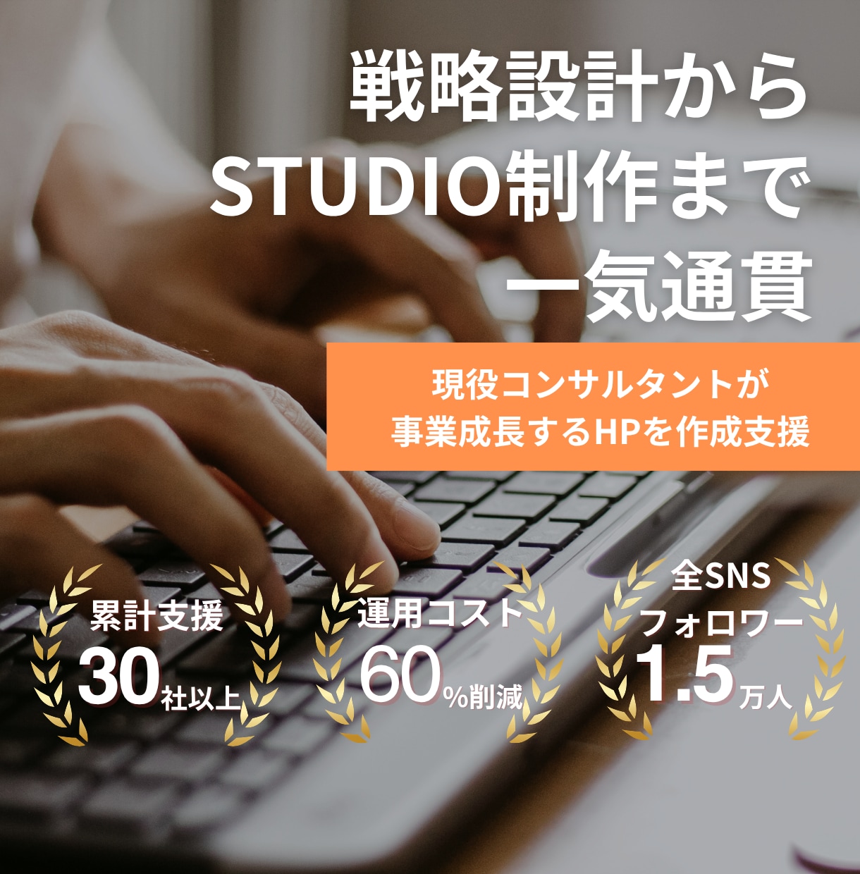 戦略設計からサイト制作まで一気通貫でご支援します 現役コンサルタントが事業成長・認知拡大するHPを作ります イメージ1