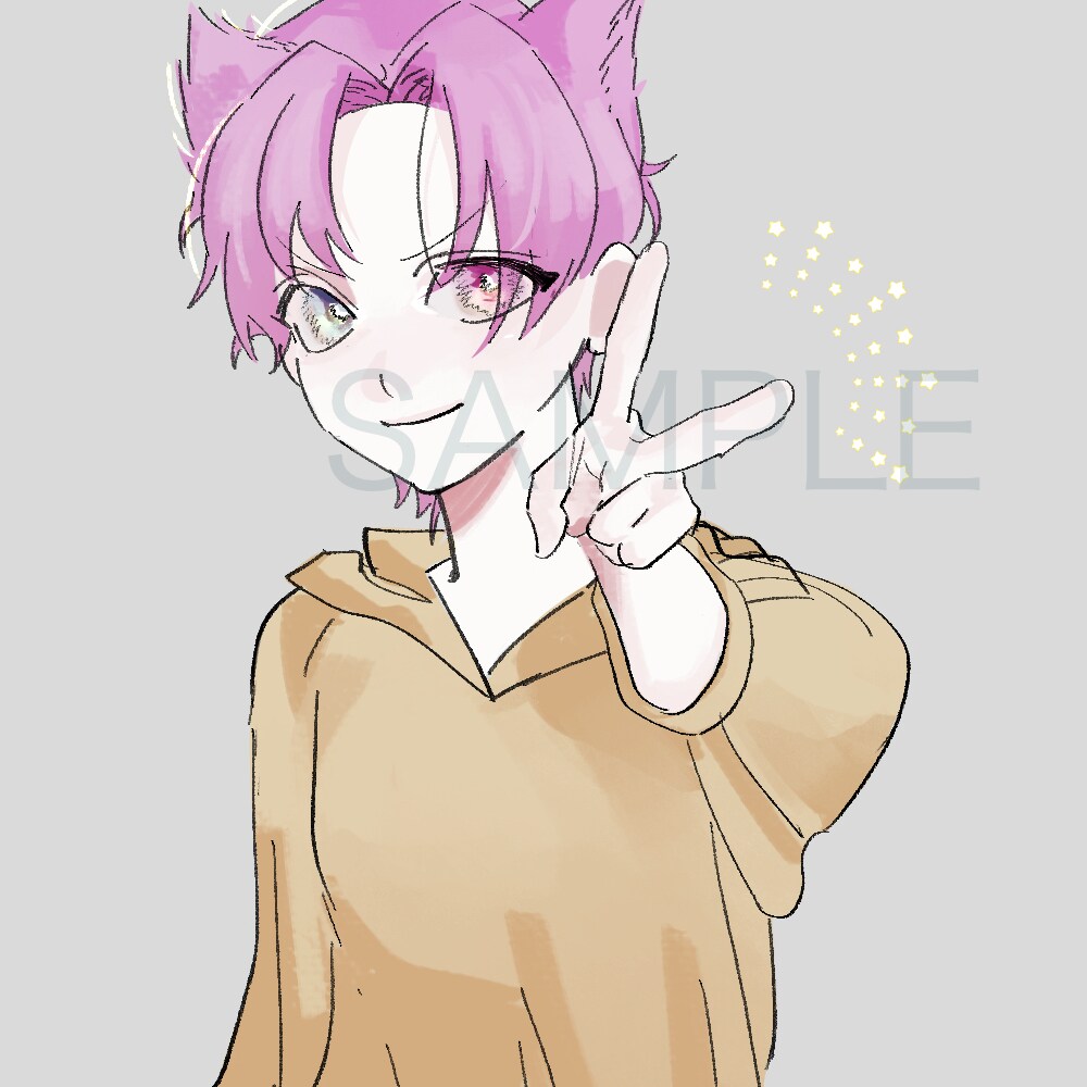 美麗・きれい系のSNSアイコン作成します 目を引くイラストでアクセス数を伸ばしましょう イメージ6