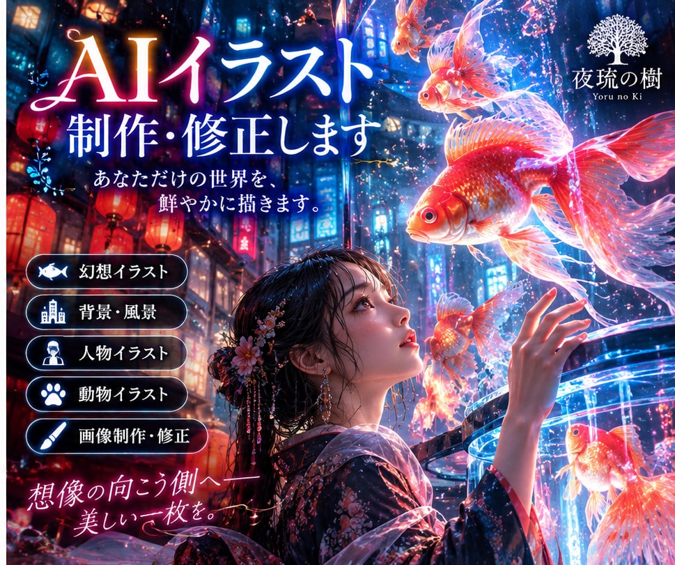 AI生成画像を丁寧に加工・レタッチしますます 雰囲気を大切に、ご希望に合わせて整えます イメージ1