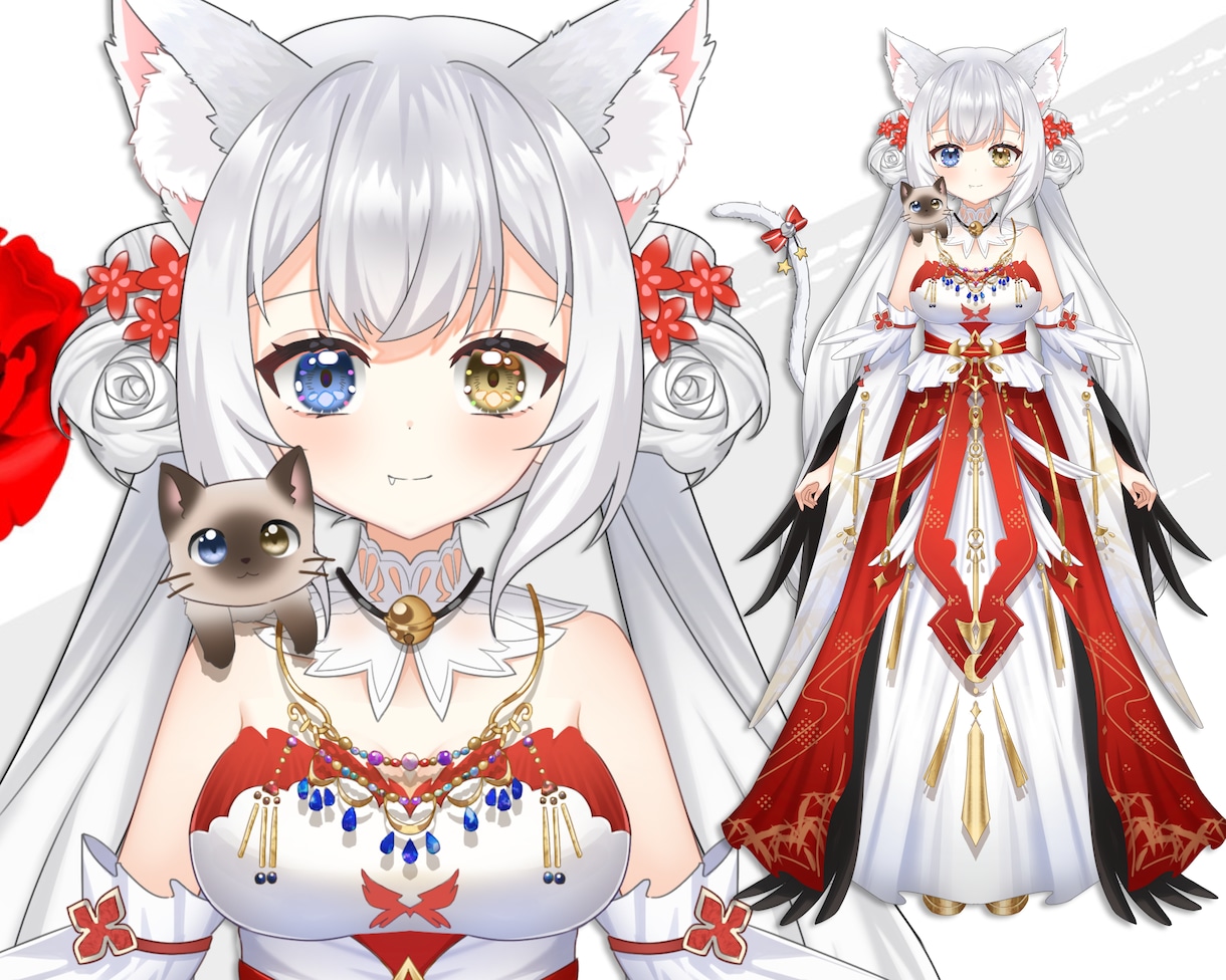残り2名限定！女性男性Vデビューモデルを制作します 企業並！8つ表情！7.5万円一括制作！著作権譲渡！修正無制限 イメージ5