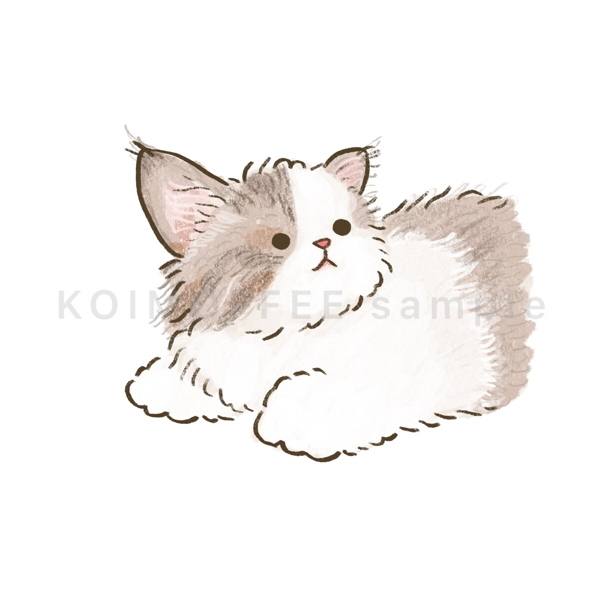 お写真を元にゆるふわな似顔絵を描きます SNSアイコン/待受/商用二次利用/グッズ作成 イメージ1