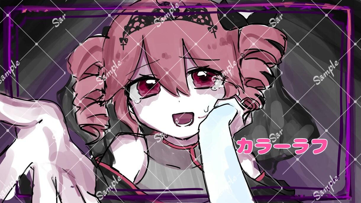 目を引く厚塗りポップなMVイラストを描きます ボカロや歌ってみたMVイラストが必要な方へ イメージ4