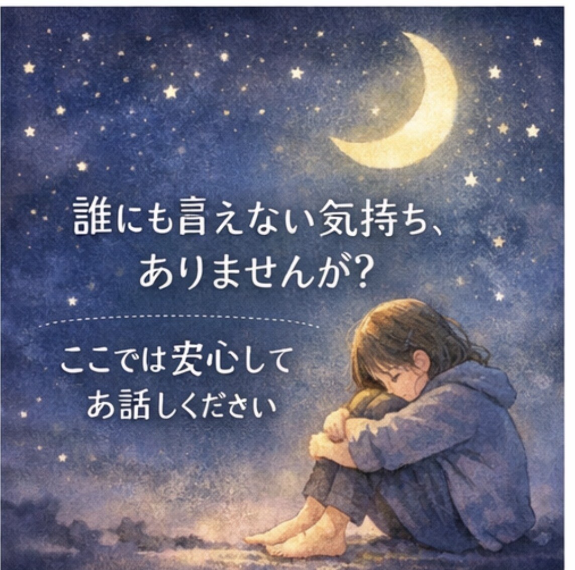 しんどい気持ち、誰にも言えない悩みお話聞きます 精神的にしんどい方も安心してお話ください◎否定しません イメージ1