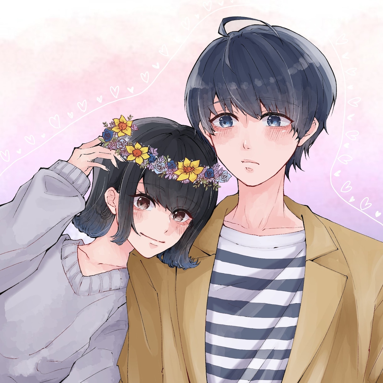 ふんわりかっこよく！ご希望のイラストお描きます 貴方だけのイラストを！素敵なイラストになるよう心掛けてます！ イメージ5