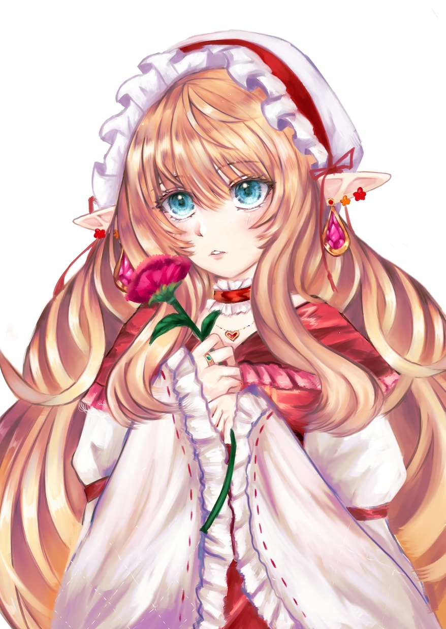 妖精のプリンセス風女の子を販売します ふわふわ系の妖精の女の子の1枚絵です。 イメージ3