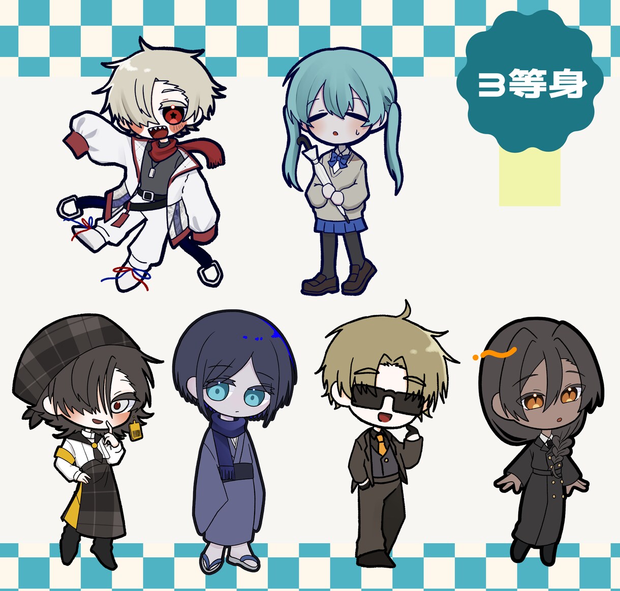ミニキャライラスト書きます SNSアイコン、グッズ、動画、スタンプ、TRPGなどに！ イメージ3