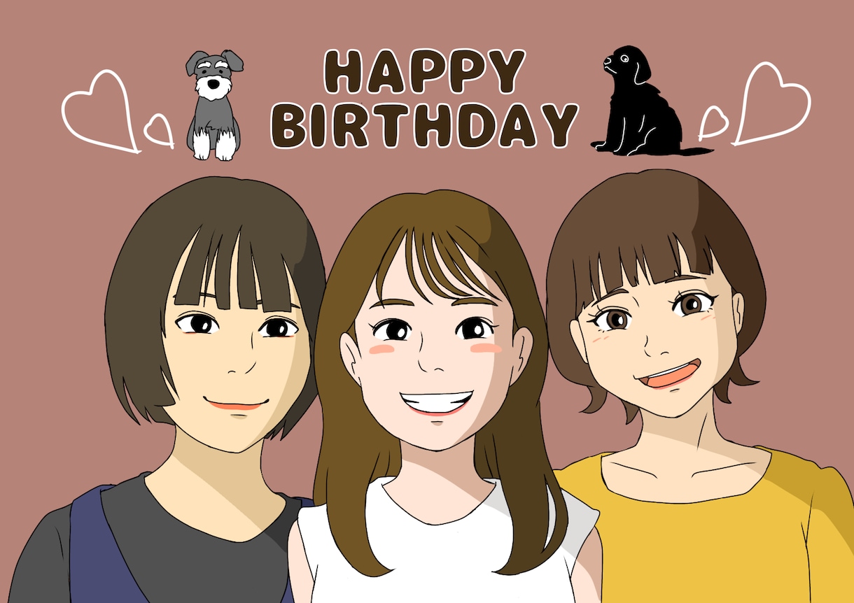 ジブリ風★可愛いペアイラスト描きます 映画に出てきそうなイラストはいかがですか？ イメージ2