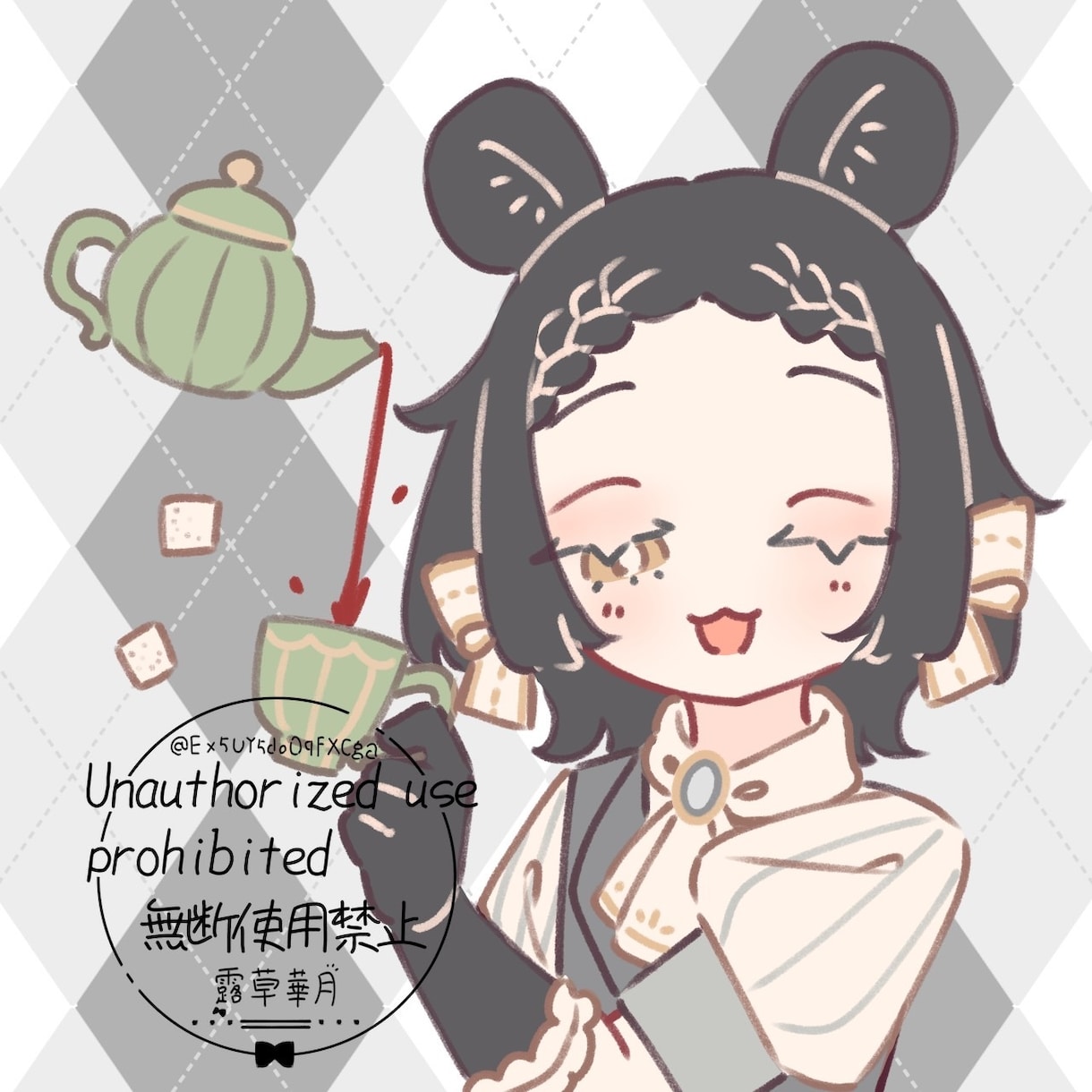 可愛らしい女の子のアイコンイラストを描きます SNSのアイコンに使える女の子のデフォルメイラスト イメージ5