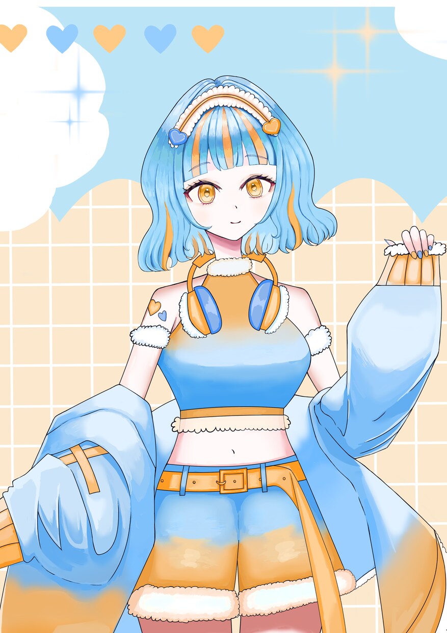 キラキラしたかわいい女の子のイラストを描きます 1枚絵、立ち絵、SNSアイコンなど イメージ3