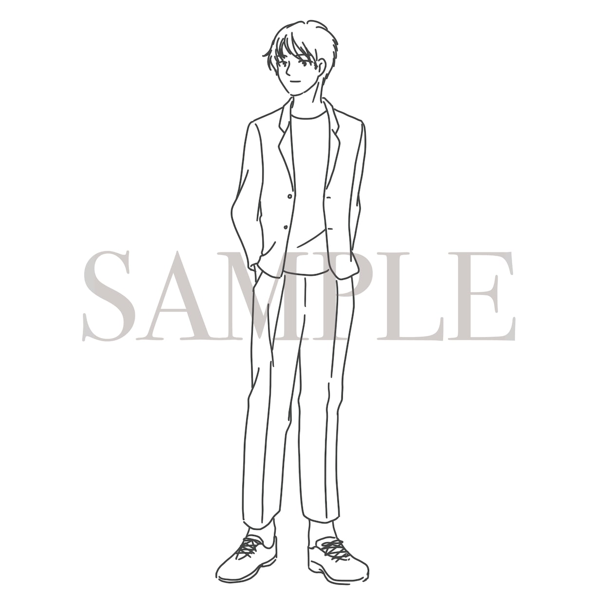 おしゃれでシンプル可愛い線画イラスト描きます 使用場面多数！挿絵や広告におすすめ イメージ5
