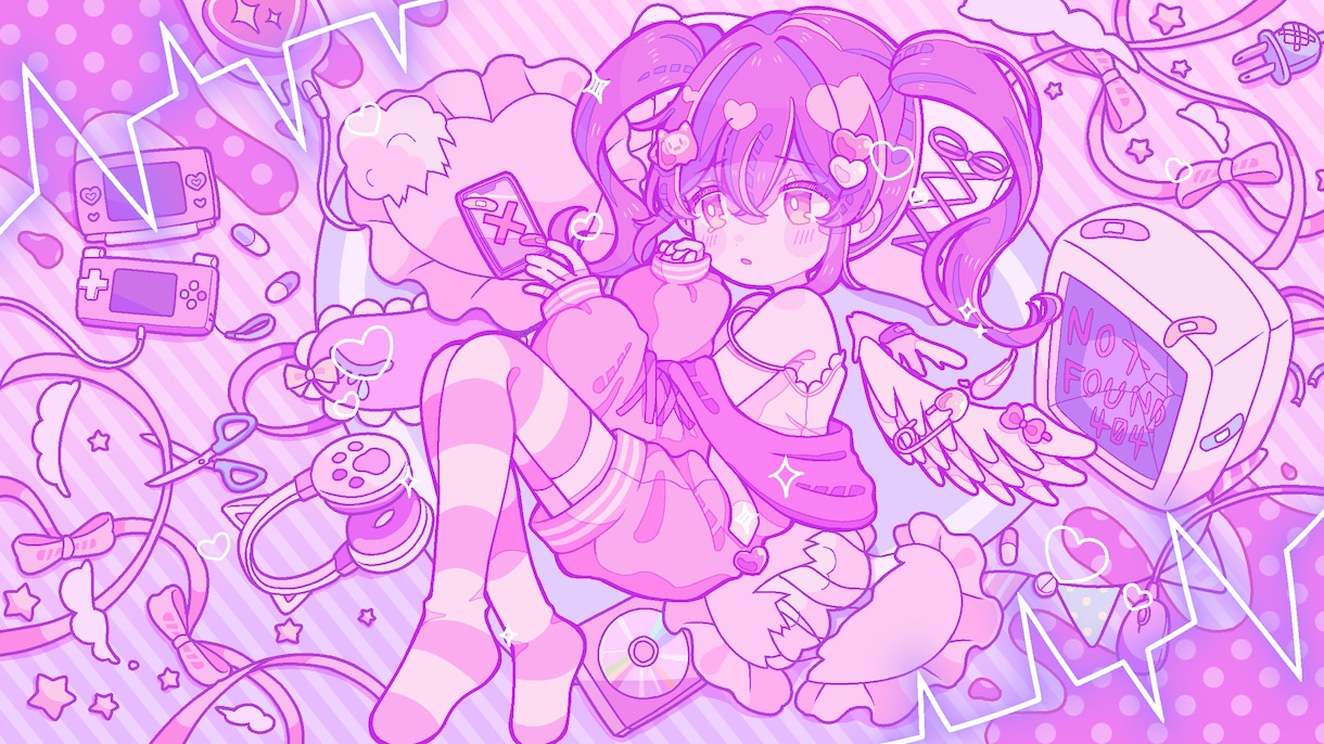ゆめかわなイラストを制作します かわいい女の子、男の子イラスト、小物が得意です！ イメージ8