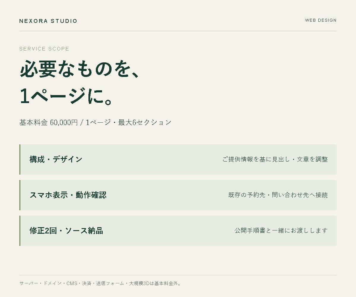 伝えたい魅力が届く事業用LPを制作します 構成・デザイン・スマホ対応まで、1ページに整理 イメージ6
