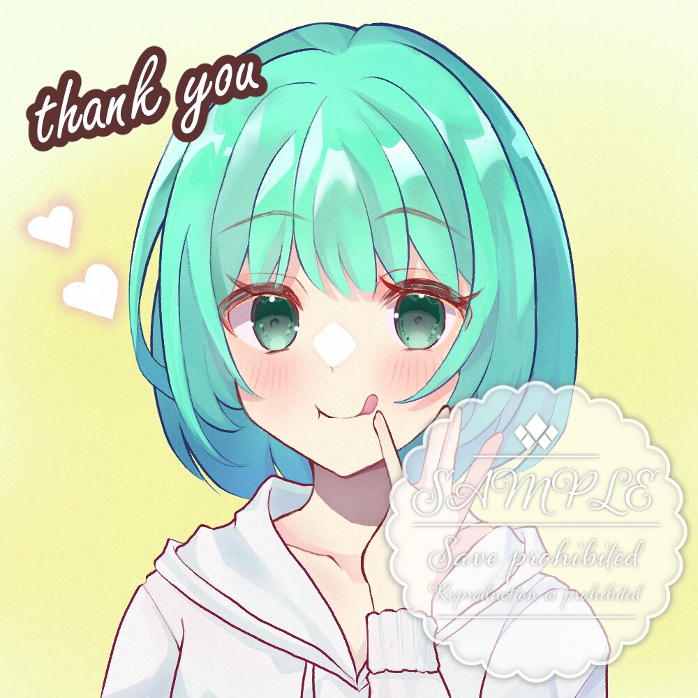 色鮮やかで目を引くアイコンを描きます SNS、配信アプリなどのアイコンに使いませんか？ イメージ1