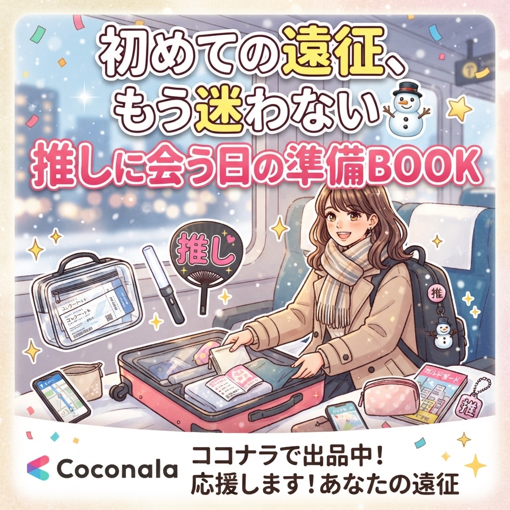 推し活初心者向け準備BOOKます 忘れ物防止の遠征準備PDFを作成 イメージ1