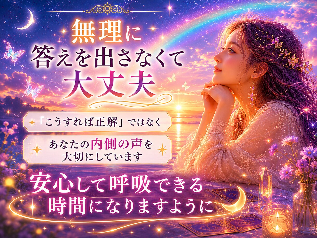 眠れないあなたへ⭐やさしくお話お聴きします ✨心の奥に寄り添う夜 | カードからのメッセージとともに イメージ5