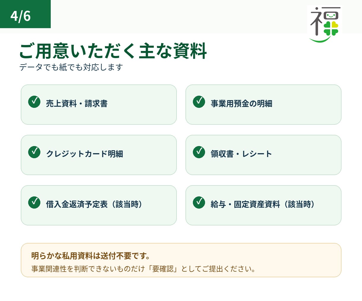 税理士が法人・個人事業主の記帳を代行します 50仕訳4,000円～｜税理士対応・そのまま申告まで イメージ4