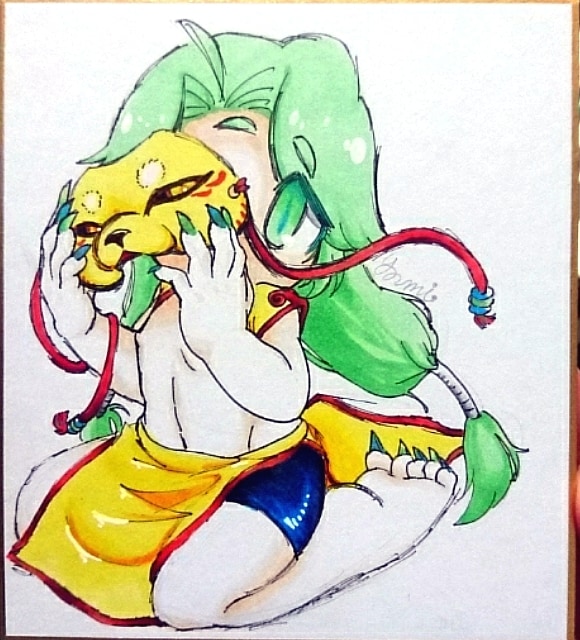 イラスト描きます 貴方の創作キャラを色紙やポーチに… イメージ2
