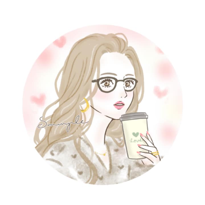 女性向け☆オトナ可愛いお洒落なアイコン描きます お洒落な雰囲気でグッと目を惹くアイコンに♡ イメージ2
