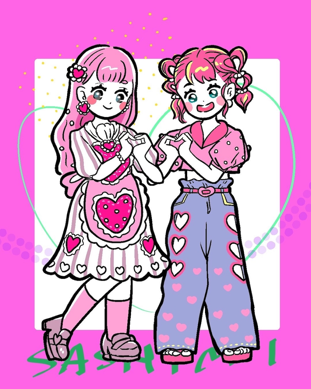 商用◎レトロな等身イラスト描きます インパクト大！印象的なイラスト イメージ3