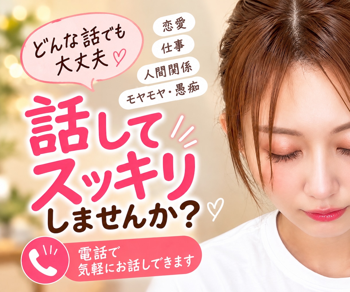 現役美容部員があなたの本音、聞きます 気を使わずに誰かと話したい。そんな時は「よりみちroom」へ イメージ1