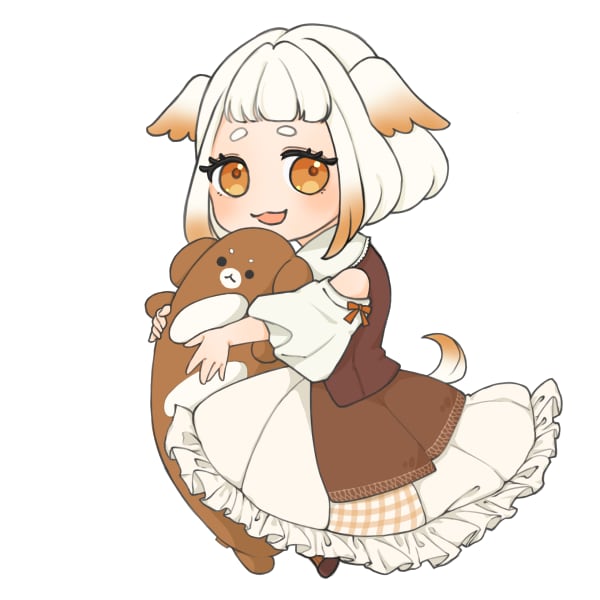 ふわっと可愛いミニキャラを描きます Vライバーさんから依頼殺到の「だっこ」SD！ イメージ1