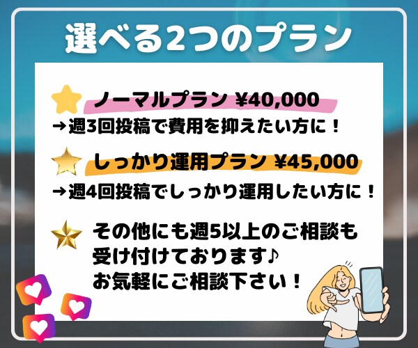 ほぼ丸投げ！インスタ運用代行＋サポートします 素材提供のご協力のみでOK！丸投げで運用します！ イメージ2