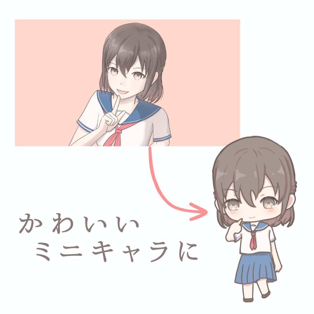 ミニキャラ(SD/ちびキャラ)描きます アイコンや動画配信等の商業利用にも！可愛いイラスト描きます！ イメージ4