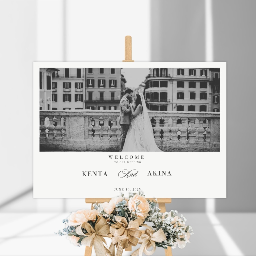 結婚式やパーティーのウェルカムボード制作します 海外デザインで写真入りの特別なオリジナルウェディングボードを イメージ3