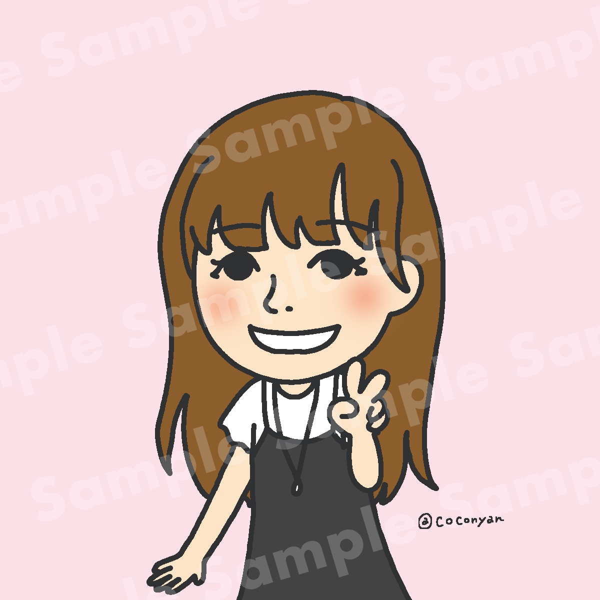 ゆるかわ似顔絵♪SNSアイコンお描きします オンリーワンなアイコン作りませんか？ イメージ5