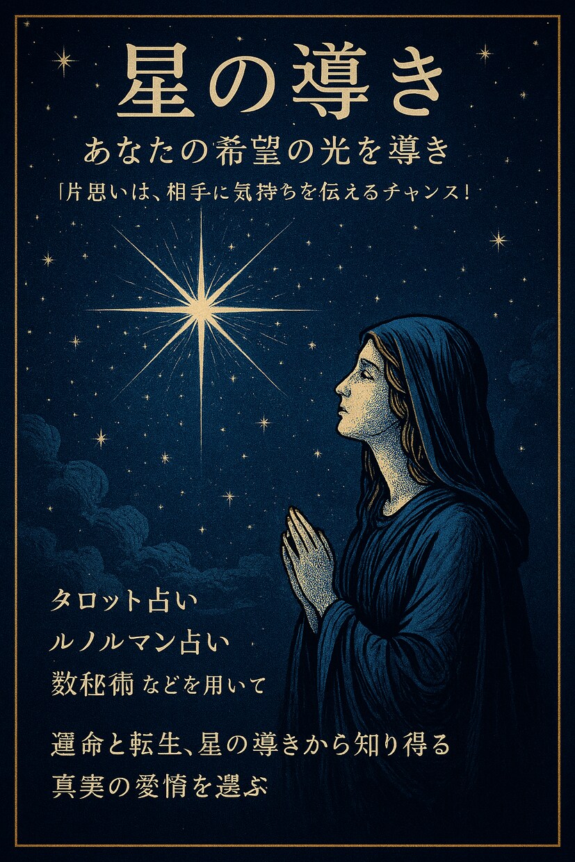 星の導き あなたの希望の光を導きます 片思いは、相手に気持ちを伝えるチャンス！ イメージ1