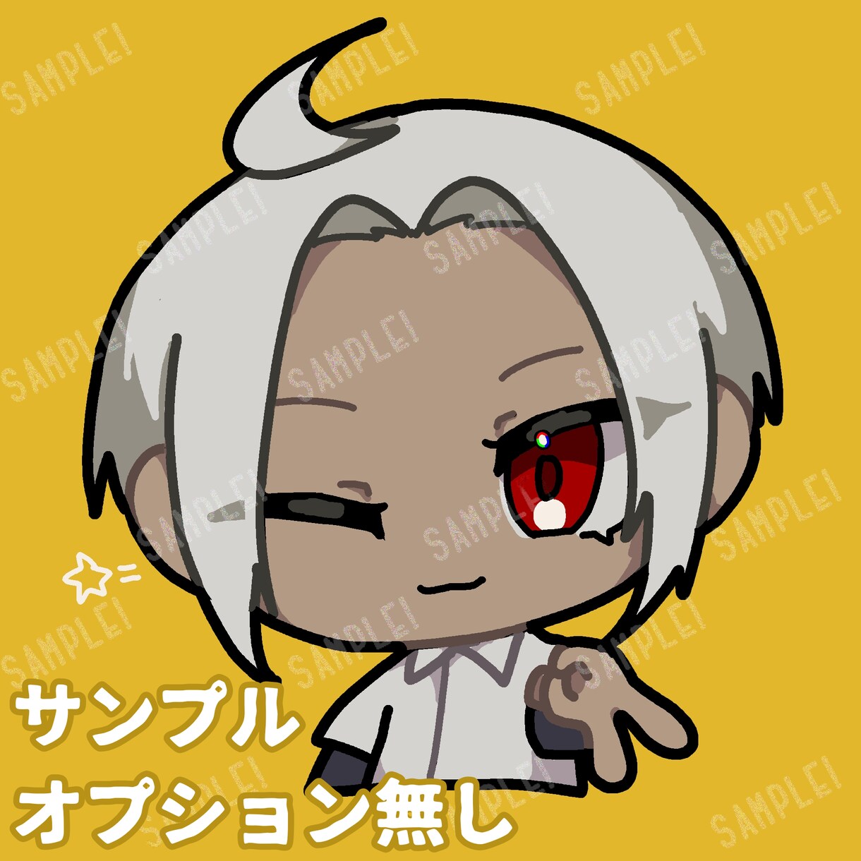 ポップでかわいいステッカー風イラスト描きます レイヤー分け納品も可能！透過データでそのままステッカーにも！ イメージ1