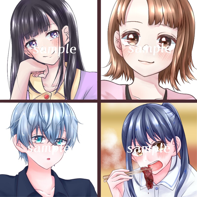 かわいい絵柄で、かっこいい絵柄でイラスト描きます SNS用アイコンに是非！！かわいいアイコンお描きします！ イメージ6