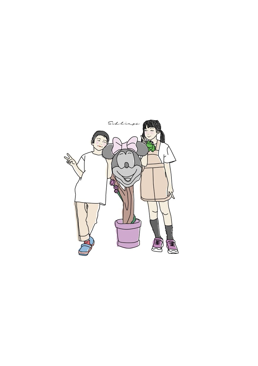 お写真をシンプルで優しい雰囲気のイラストにします お洒落な雰囲気の線画イラスト！プレゼントにも◎ イメージ6