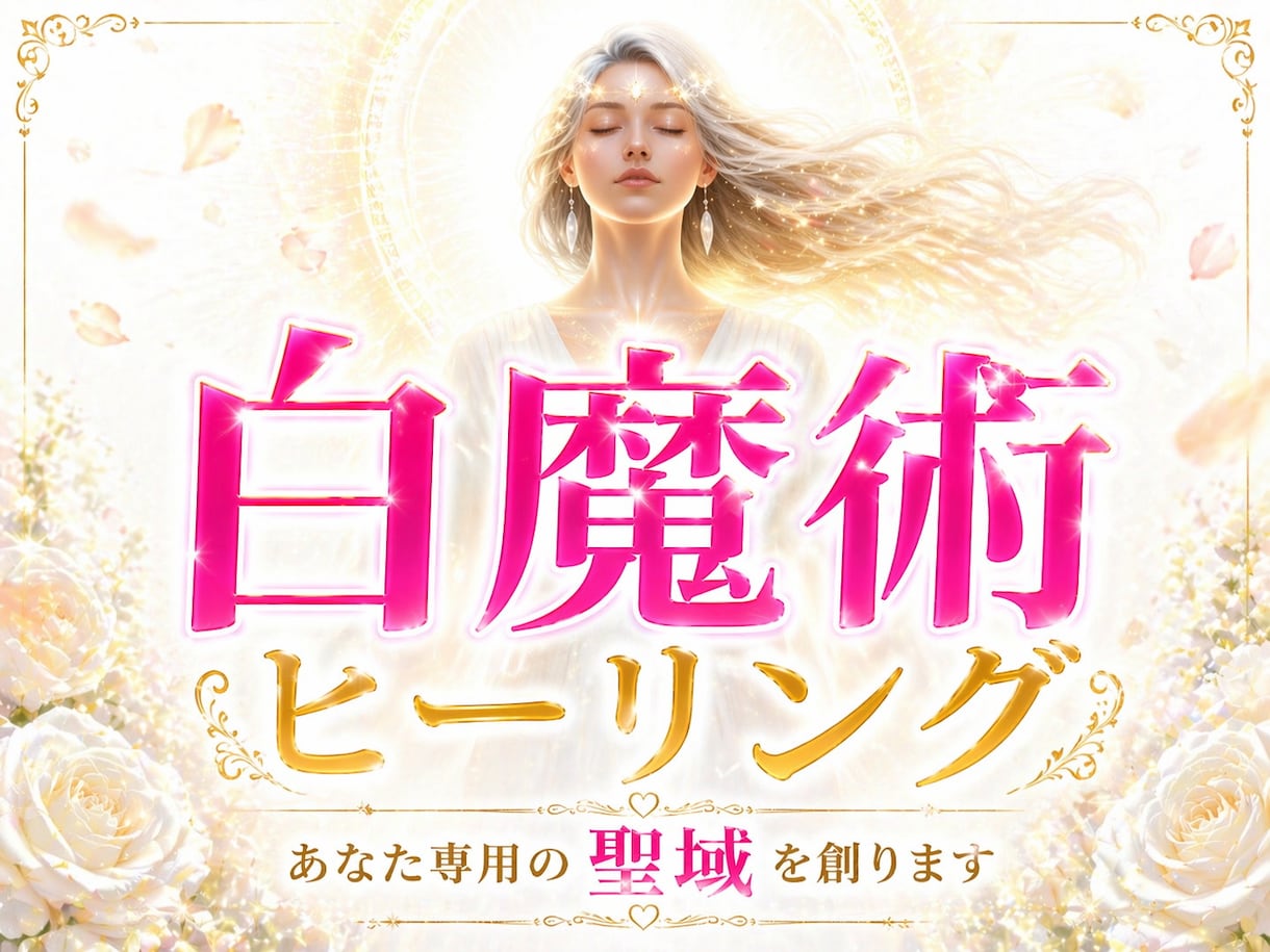 白魔術ヒーリング✦あなた専用の聖域を創ります ヒーリングと高次元結界でネガティブ・不調・停滞を徹底リセット イメージ1