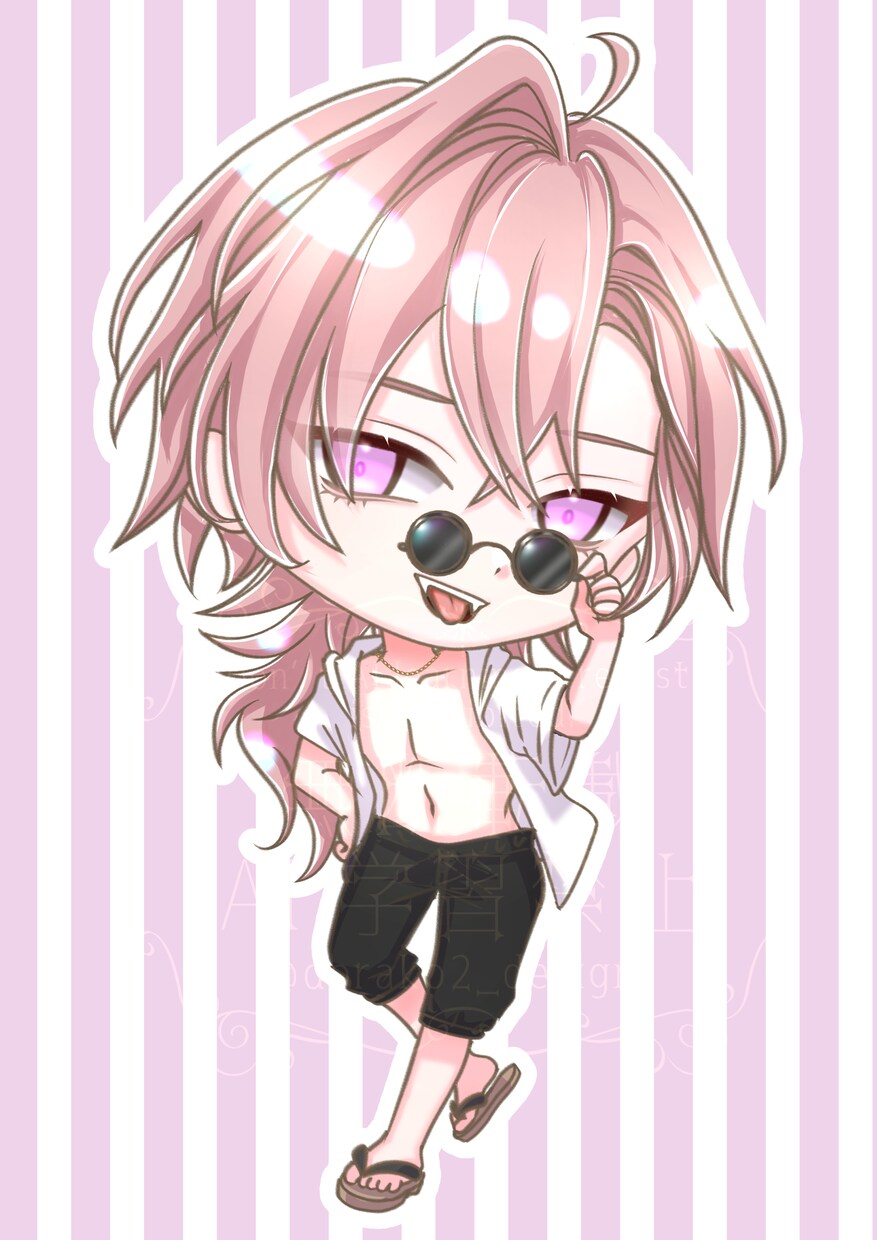 量産企画★ミニキャラ水着イラストお描きします 可愛い＆カッコいい！安価なSDキャラの水着イラストオーダー！ イメージ10
