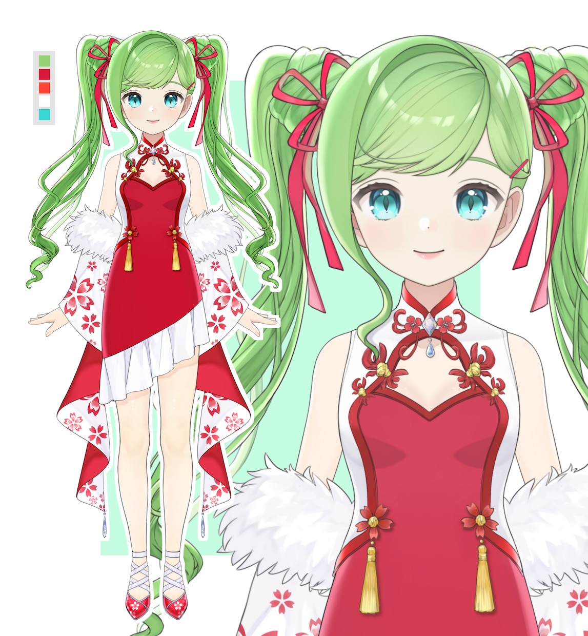 Vtuberの立ち絵を制作をします Vtuberのキャラクターデザイン(パーツ分け込み) イメージ10