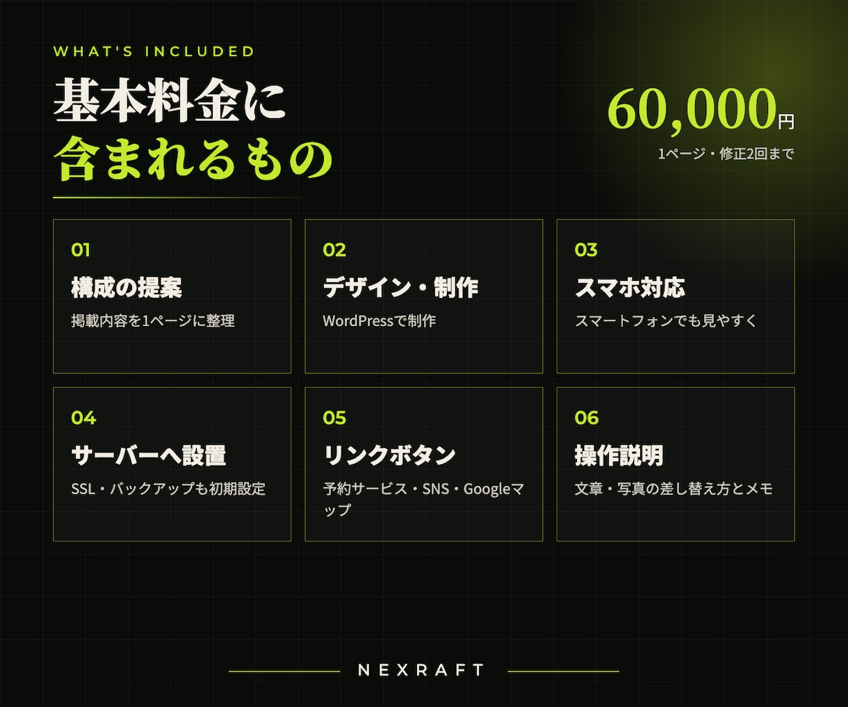 WordPressで1ページのHPを制作します スマホ対応・公開まで。自分で更新できるサイトを イメージ2